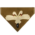 Load image into Gallery viewer, Pet Bandana - LOONEY TUNES Wile E. Coyote Face Close-Up Brown