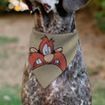 Load image into Gallery viewer, Pet Bandana - LOONEY TUNES Yosemite Sam Face Close-Up Tan