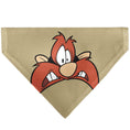 Load image into Gallery viewer, Pet Bandana - LOONEY TUNES Yosemite Sam Face Close-Up Tan