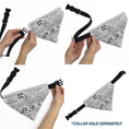 Load image into Gallery viewer, Pet Bandana - PEANUTS Good Ol Charlie Brown Comic Scene Blocks White/Black