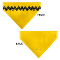 Load image into Gallery viewer, Pet Bandana - Peanuts Charlie Brown Zig Zag Stripe Yellow/Black