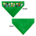 Load image into Gallery viewer, Pet Bandana - Peanuts Gang Group Pose Green