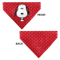 Load image into Gallery viewer, Pet Bandana - Peanuts Snoopy Face and Profile Pose Reds