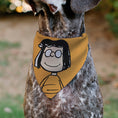 Load image into Gallery viewer, Pet Bandana - Peanuts Marcie Smiling Face Pose Yellow