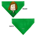 Load image into Gallery viewer, Pet Bandana - Peanuts Peppermint Patty Smiling Face Pose Green