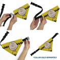 Load image into Gallery viewer, Pet Bandana - Peanuts Charlie Brown Smiling Face Pose with Stripe Yellow