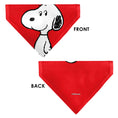 Load image into Gallery viewer, Pet Bandana - Peanuts Snoopy Smiling Face Pose Red