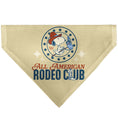 Load image into Gallery viewer, Pet Bandana - Peanuts Snoopy ALL AMERICAN RODEO CLUB Pose Beige/Red/Blues