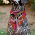 Load image into Gallery viewer, Pet Bandana - Powerpuff Girls SUPER CUTE SUPER FIERCE Group Pose Pinks