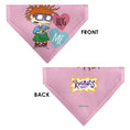 Load image into Gallery viewer, Pet Bandana - Rugrats Chuckie HUG ME Hearts Pose Pink