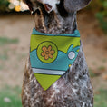 Load image into Gallery viewer, Pet Bandana - Scooby Doo THE MYSTERY MACHINE Logo Blues/Yellow/Orange