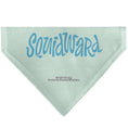Load image into Gallery viewer, Pet Bandana - SQUIDWARD Frowning Face Close-Up and Text Blues
