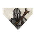 Load image into Gallery viewer, Pet Bandana - Star Wars The Madalorian Impression Painting Beige