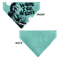 Load image into Gallery viewer, Pet Bandana - Star Wars The Madalorian and Grogu WHERE HE GOES I GO Pose Blue/Black