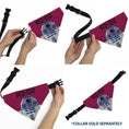 Load image into Gallery viewer, Pet Bandana - Star Wars R2-D2 Text and Pop Art Pose Red/Black/Blue