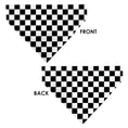 Load image into Gallery viewer, Pet Bandana - Checker Black/White