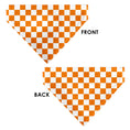 Load image into Gallery viewer, Pet Bandana - Checker White/TN Orange