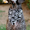 Load image into Gallery viewer, Pet Bandana - Ghosts Scattered Black/White