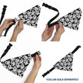 Load image into Gallery viewer, Pet Bandana - Ghosts Scattered Black/White