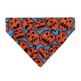 Load image into Gallery viewer, Pet Bandana - Jack-o'-Lanterns Blue