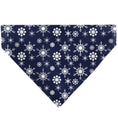 Load image into Gallery viewer, Pet Bandana - Snowflakes Blue/White