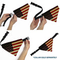 Load image into Gallery viewer, Pet Bandana - Vintage US Flag Repeat