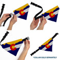 Load image into Gallery viewer, Pet Bandana - Colorado Flag/Mountain Silhouette Yellow