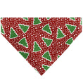Load image into Gallery viewer, Pet Bandana - Christmas Trees/Stars Red/White/Green