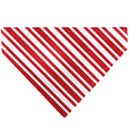 Load image into Gallery viewer, Pet Bandana - Candy Cane3 Stripe White/3-Red