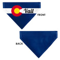 Load image into Gallery viewer, Pet Bandana - Colorado VAIL Flag Blue/White/Red/Yellow