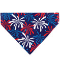 Load image into Gallery viewer, Pet Bandana - Americana Fireworks Show Blues/Red/White