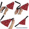 Load image into Gallery viewer, Pet Bandana - Americana Stars Scattered Red/White/Blue