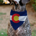 Load image into Gallery viewer, Pet Bandana - Colorado Flag Centered