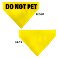 Load image into Gallery viewer, Pet Bandana - DO NOT PET Warning Yellows/Black