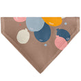 Load image into Gallery viewer, Pet Bandana - HAPPY BIRTHDAY Text and Balloons Tan/Multi Color