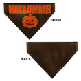 Load image into Gallery viewer, Pet Bandana - HALLOWEEN Jack-O-Lantern Pumpkin Black/Orange