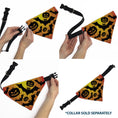 Load image into Gallery viewer, Pet Bandana - Halloween Bats and Jack-O-Lanterns Pumpkins Orange/Black