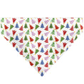 Load image into Gallery viewer, Pet Bandana - Holiday Decorated Christmas Trees Collage White/Multi Color