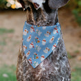 Load image into Gallery viewer, Pet Bandana - Holiday Polar Bear Poses Baby Blue