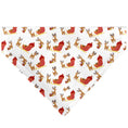 Load image into Gallery viewer, Pet Bandana - Holiday Santa Reindeers and Sleigh Collage White