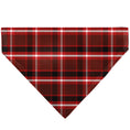 Load image into Gallery viewer, Pet Bandana - Holiday Pajama Plaid Red/Black/White