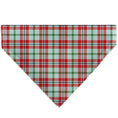Load image into Gallery viewer, Pet Bandana - Holiday Pajama Plaid Beige/Red/Green