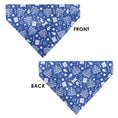Load image into Gallery viewer, Pet Bandana - Hanukkah Holiday Symbols Blue/White