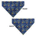 Load image into Gallery viewer, Pet Bandana - Hanukkah Holiday Menorah Blues/Yellows