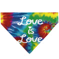 Load image into Gallery viewer, Pet Bandana - LOVE IS LOVE BD Tie Dye/White