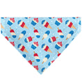 Load image into Gallery viewer, Pet Bandana - Stars and Stripes Desserts Scattered Baby Blue/Red/White/Blue