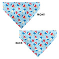 Load image into Gallery viewer, Pet Bandana - Stars and Stripes Desserts Scattered Baby Blue/Red/White/Blue