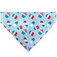 Load image into Gallery viewer, Pet Bandana - Stars and Stripes Desserts Scattered Baby Blue/Red/White/Blue