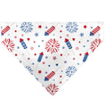 Load image into Gallery viewer, Pet Bandana - Stars and Stripes Fireworks White/Blue/Red