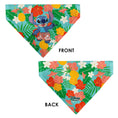 Load image into Gallery viewer, Pet Bandana - Lilo & Stitch Stitch Hang Loose Pose Floral Collage Blue